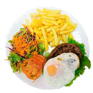 Hambúrger no Prato Menu