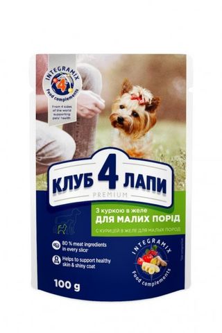Club 4 Paws Premium вологий корм для дорослих собак - Курка в желе
