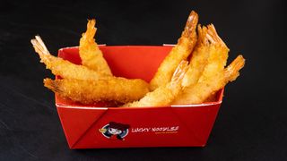 Creveti in crusta si sos dulce picant