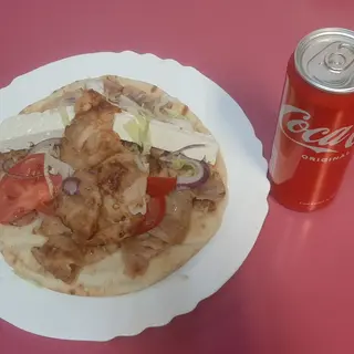 Menù pita kebab 