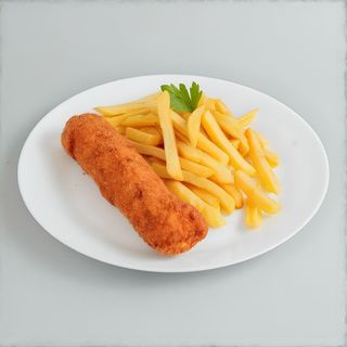 Karađorđeva šnicla 200g sa prilogom 250g