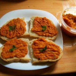 Zacusca de vinete cu paine prajita (post)