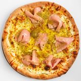 Mortadella pizza
