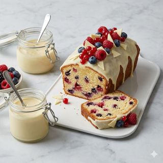 Bauletto ai frutti di bosco e cioccolato bianco con barattolo 500 g