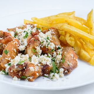 Aripioare a la Chef cu branza si garnitura preferata