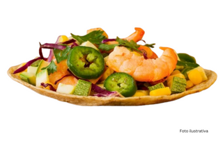 gambas con verduras