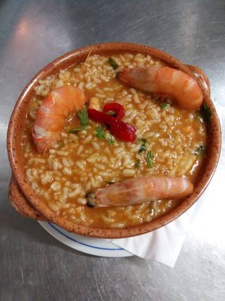 1/2 Arroz de tamboril com gambas
