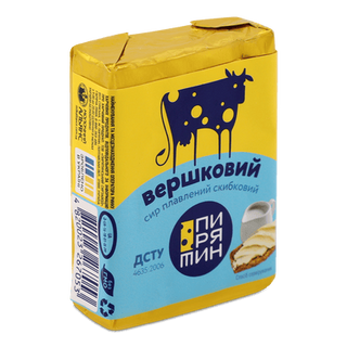 Сир плавлений Пирятин Вершковий скибковий 38% (70г)