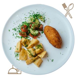 Kotleta Khreshchatyk con Puré de Patata