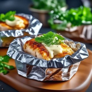 Запечене куряче філе з овочами та Моцарелою (410г)