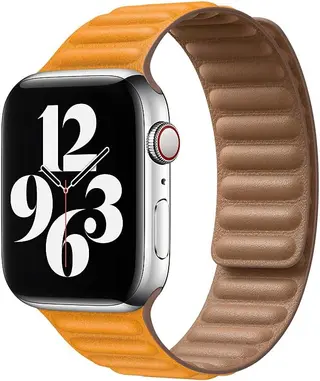 California Poppy Leather Link