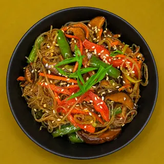 Скляна локшина з овочами