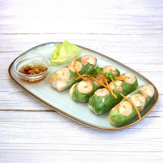 Spring rolls with shrimp - 4 pieces