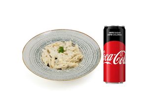 Ćuretina gorgonzola + Cola-Cola Zero 0.33l