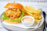 Chicken Burger With Chips