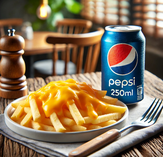 Combo Cartofi prajiti cu brânză cedar+pepsi 250