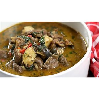 Peppered Soup (Goat Meat, Chicken, Fish, Catfish).