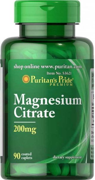 Cytrynian magnezu 200 mg Magnesium Citrate 90 tabletek Puritan's Pride