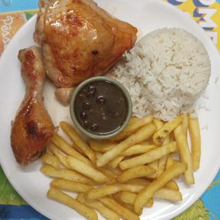 Pernas de Frango grelhada no churrasco