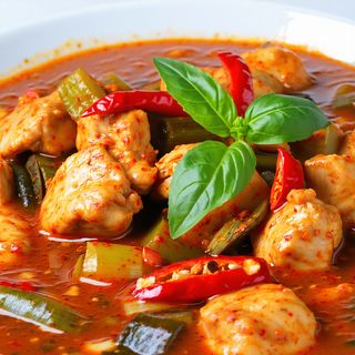 Kurczak curry czerwony