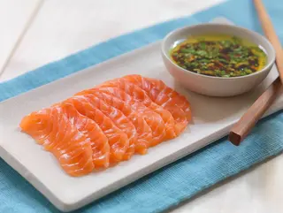 Sashimis de salmón