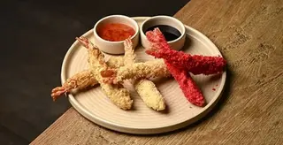 Gamberi e calamari