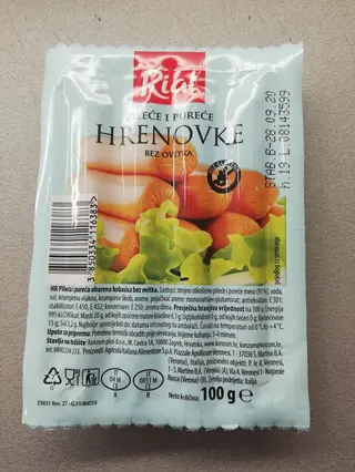 Rial hrenovke 100g