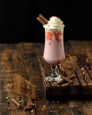 Клубничный милкшейк