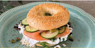 Bagel de Salmão Fumado