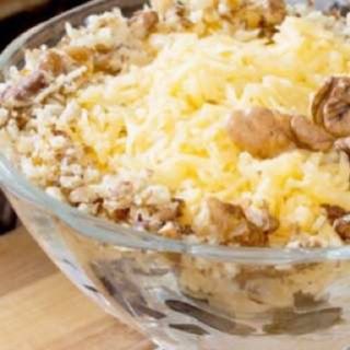 Salad with chicken, cheese, fried mushrooms 250g