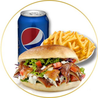 Menú Kebab Con Queso