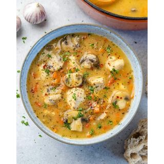 Veg Chicken Mushroom Soup 