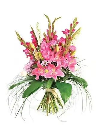Ensemble Lys - Gerbera - Glaïeul -Agapanthe