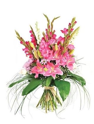 Ensemble Lys - Gerbera - Glaïeul -Agapanthe