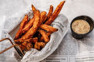 Пържени сладки картофки (400 г) 