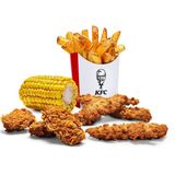 4 Tiras + 4 Alitas Picantes + Patatas