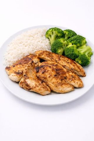 Menu Duplo - Frango, Arroz Basmati e Brócolos