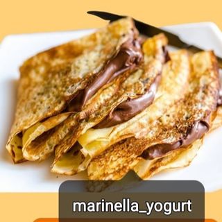 Crepes senza glutine nutella, fragole, banana