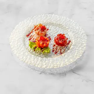 Tris tartare avocado, salmone, branzino e tonno