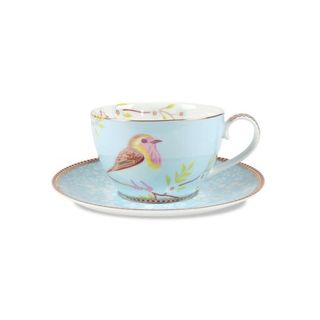 Early Bird ceasca si farfurie ceai bleu