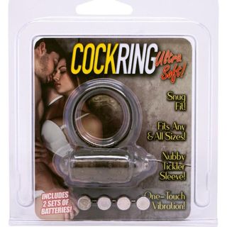 Mini Vibrating Cockring Black