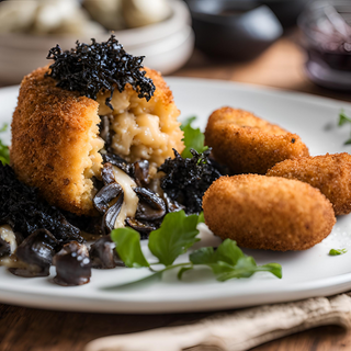  Croquetones XL Caseros De Foie Y Trompetas De La Muerte (4 Uds.)