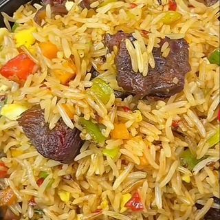 Basmati chinese fried rice and turkey combo