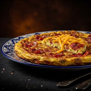 Frittatina cheddar e bacon