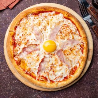 pizza carbonara (familiar)
