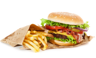 Menú de hamburguesa especial de ternera