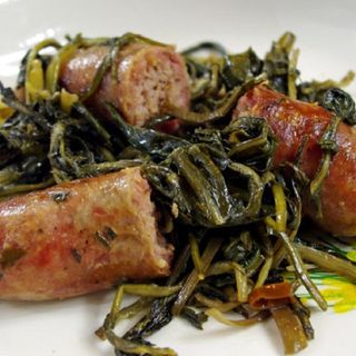 Salsiccia e cicoria cotta