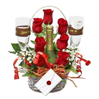 Mini Brindis Amor ROJO 7,0