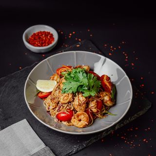 Сингапурша әзірленген кеспе/Лапша по сингапурский