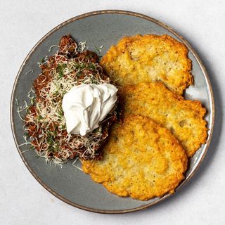 Placek ziemniaczany wege.